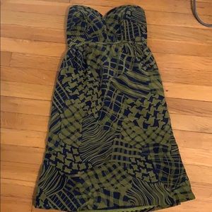 Strapless quilted top dress from Anthropologie